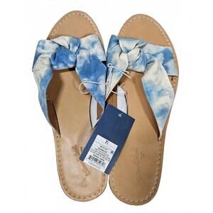 Universal Thread Women's Blue Tie-Dye Slip‎ On Sandals Size 7.5 NWT